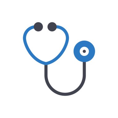 Şeffaf bir arkaplan üzerinde steteskop vektör çizimi. Konsept ve grafik tasarımı için özel kalite semboller..