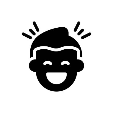 Saydam bir arkaplan üzerinde erkek vektör çizimi. Konsept ve grafik tasarım simgeleri için kaliteli semboller..