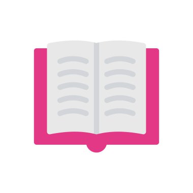 Saydam bir arkaplan üzerinde kitap vektör illüstrasyonu. Konsept ve grafik tasarımı için premium kalite simgeleri..