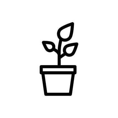 Şeffaf bir arkaplanda bitki vektör çizimi. Premium kalite semboller. Konsept ve grafik tasarım için ince çizgi simgesi. 