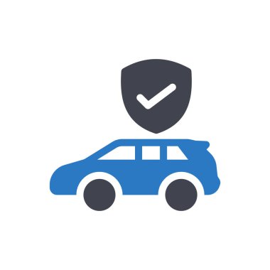 Şeffaf bir arkaplan üzerinde araba vektör çizimi. Konsept ve grafik tasarımı için mükemmel kalite semboller..