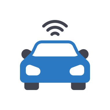 Şeffaf bir arkaplan üzerinde araba vektör çizimi. Konsept ve grafik tasarımı için mükemmel kalite semboller.. 