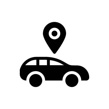 Şeffaf bir arkaplan üzerinde araba vektör çizimi. Konsept ve grafik tasarımı için mükemmel kalite semboller.. 