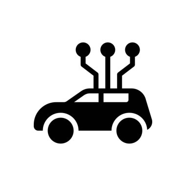 Şeffaf bir arkaplan üzerinde araba vektör çizimi. Konsept ve grafik tasarımı için mükemmel kalite semboller.. 