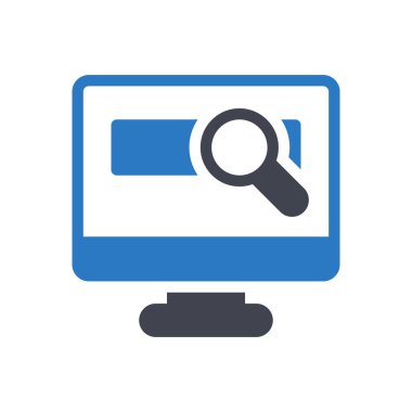 Şeffaf bir arkaplan üzerinde arama vektörü illüstrasyonu. Konsept ve grafik tasarımı için mükemmel kalite sembolleri.. 