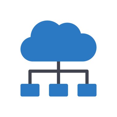 Şeffaf bir arkaplan üzerinde bulut vektör çizimi. Konsept ve grafik tasarımı için özel kalite semboller..