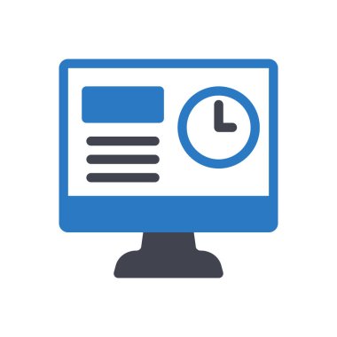 Şeffaf bir arkaplan üzerindeki zaman vektör illüstrasyonu. Konsept ve grafik tasarım için mükemmel kalite sembolleri..