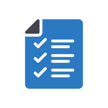 Şeffaf bir arkaplan üzerindeki denetleme listesi vektör illüstrasyonu. Konsept ve grafik tasarımı için mükemmel kalite sembolleri.. 