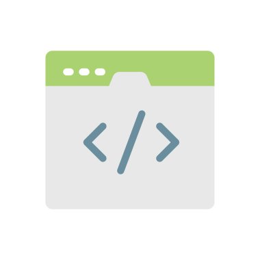 Şeffaf bir arkaplan üzerindeki kodlama vektör illüstrasyonu. Konsept ve grafik tasarım için premimium kalite simgeleri.. 