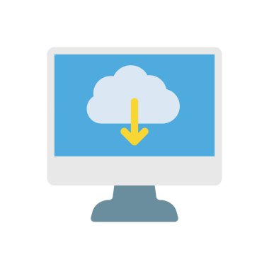 Şeffaf bir arkaplan üzerinde bulut vektör çizimi. Konsept ve grafik tasarımı için birinci sınıf kalite simgeler..