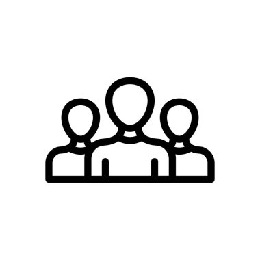 Şeffaf bir arkaplan üzerinde grup vektör çizimi. Premium kalite sembolleri. Konsept ve grafik tasarım için ince çizgi simgesi.