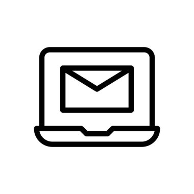 Şeffaf bir arkaplan üzerinde posta vektör illüstrasyonu.Premium kalite simgeleri. Konsept ve grafik tasarım için ince çizgi simgesi. 