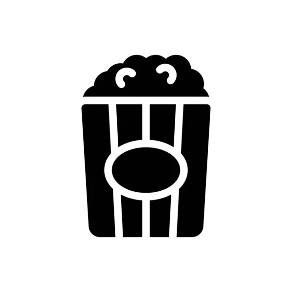 Popcorn Vector Illustration Transparent Background Premium Quality Symbols Glyphs Icon — Stockvektor