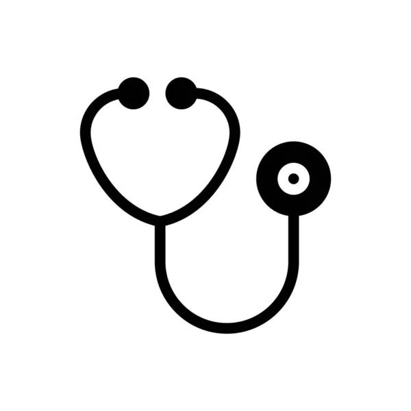 Stethoscope Vector Illustration Transparent Background Premium Quality Symbols Glyphs Icon — Image vectorielle