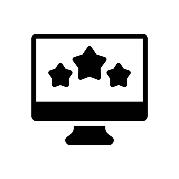 Star Vector Illustration Transparent Background Premium Quality Symbols Glyphs Icon — Stock Vector