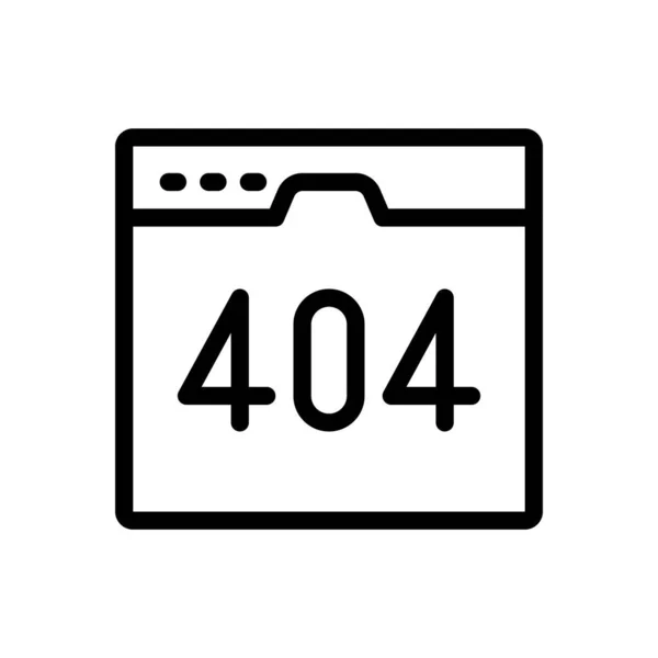 错误404矢量插图在透明的背景上 额外质量符号 概念和平面设计的细线图标 — 图库矢量图片
