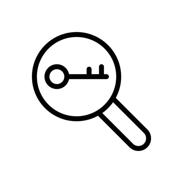 Schlüsselvektorillustration Auf Transparentem Hintergrund Symbole Premium Qualität Thin Line Symbol — Stockvektor