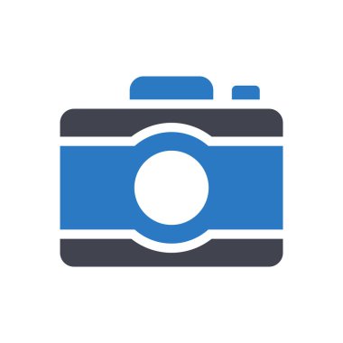 Şeffaf bir arkaplan üzerinde kamera vektör illüstrasyonu. Konsept ve grafik tasarım için mükemmel kalite semboller.. 