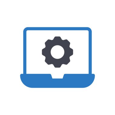 Şeffaf bir arkaplan üzerinde dizüstü bilgisayar vektör çizimi. Konsept ve grafik tasarım için kaliteli semboller..