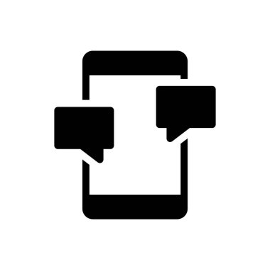 Şeffaf bir arkaplan üzerinde mobil vektör illüstrasyonu. Konsept ve grafik tasarımı için kaliteli semboller..