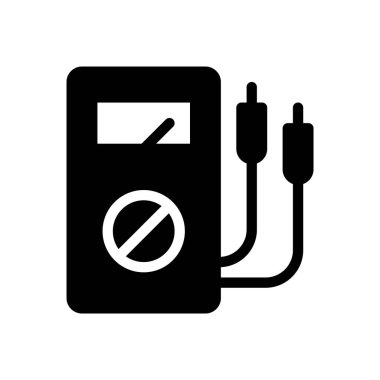  voltmeter vector illustration on a transparent background.Premium quality symbols.Glyphs icon for concept and graphic design.