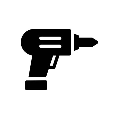 Şeffaf bir arkaplan üzerinde matkap vektör çizimi. Konsept ve grafik tasarımı için en iyi kalite semboller..