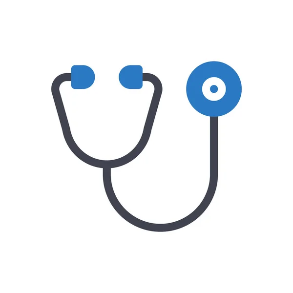 Stethoscope Vector Illustration Transparent Background Premium Quality Symbols Glyphs Icon — Vector de stock