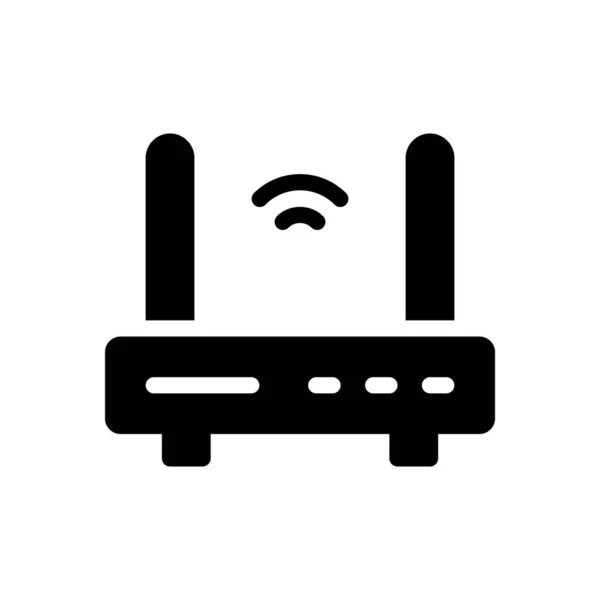 Router Vector Illustration Transparent Background Premium Quality Symbols Glyphs Icon — Stock Vector