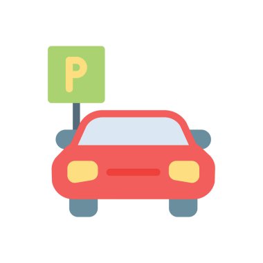 Şeffaf bir arkaplan üzerinde araba vektör çizimi. Konsept ve grafik tasarımı için birinci sınıf kalite simgeler.. 