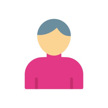 Saydam bir arkaplan üzerinde kullanıcı vektör illüstrasyonu. Konsept ve grafik tasarım için premimium kalite simgeleri.. 