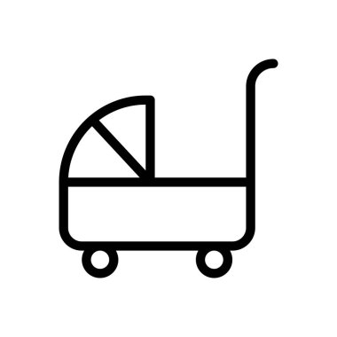 Şeffaf bir arkaplanda bebek vektör çizimi. Konsept ve grafik tasarım için ince çizgi simgesi..