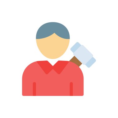 Şeffaf bir arkaplan üzerinde ayakkabıcı vektör çizimi. Konsept ve grafik tasarımı için mükemmel kalite simgeleri..