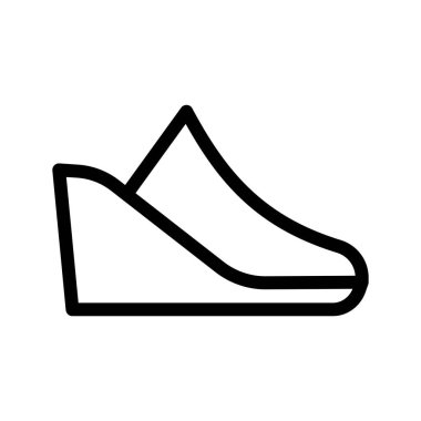 Saydam bir arkaplanda sandalet vektör çizimi. Premium kalite sembolleri. Konsept ve grafik tasarım için ince çizgi simgesi.