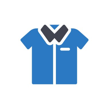 Saydam bir arkaplan üzerinde gömlek vektör illüstrasyonu. Konsept ve grafik tasarım için kaliteli semboller..