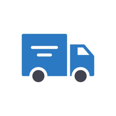 Şeffaf bir arkaplan üzerinde kamyon vektör çizimi. Konsept ve grafik tasarım için mükemmel kalite semboller.. 