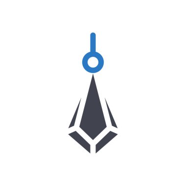 Şeffaf bir arkaplan üzerindeki küpeler vektör illüstrasyonu. Konsept ve grafik tasarımı için birinci sınıf kalite semboller.. 