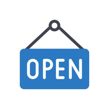 Şeffaf bir arkaplanda vektör illüstrasyonunu aç. Konsept ve grafik tasarım simgesi.