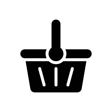 basket vector illustration on a transparent background.Premium quality symbols.Glyphs icon for concept and graphic design. 