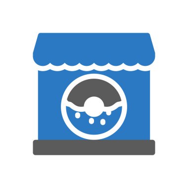 Şeffaf bir arkaplan üzerinde donut vektör illüstrasyonu. Konsept ve grafik tasarımı için mükemmel kalite semboller.. 