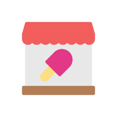 Saydam bir arkaplan üzerindeki icecream vektör çizimi. Konsept ve grafik tasarımı için premimium kalite simgeleri..