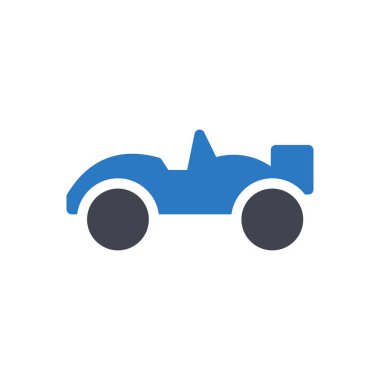 Şeffaf bir arkaplan üzerinde araba vektör çizimi. Konsept ve grafik tasarımı için mükemmel kalite semboller..