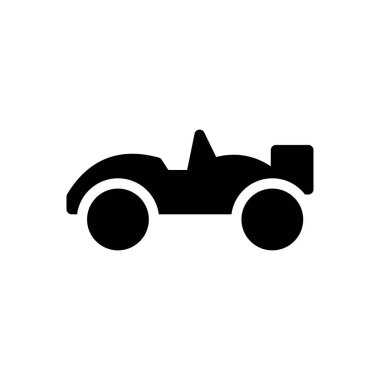 Şeffaf bir arkaplan üzerinde araba vektör çizimi. Konsept ve grafik tasarımı için mükemmel kalite semboller..