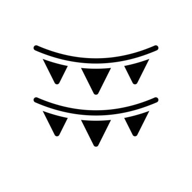 Buntings vektör illüstrasyonu şeffaf bir arkaplan üzerinde. Konsept ve grafik tasarımı için mükemmel kalite sembolleri..