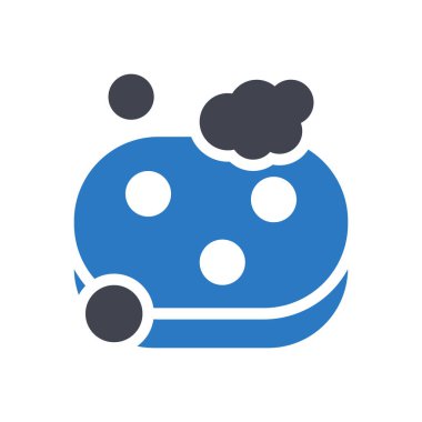 Şeffaf bir arkaplan üzerinde sabun vektör çizimi. Konsept ve grafik tasarım için özel kalite semboller.. 