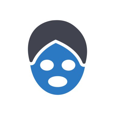 Şeffaf bir arkaplanda yüz vektör çizimi. Konsept ve grafik tasarım simgeleri için kaliteli semboller..