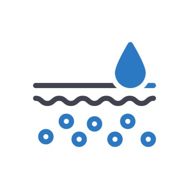 Şeffaf bir arkaplan üzerinde nem vektörü çizimi. Konsept ve grafik tasarımı için özel kalite semboller.. 