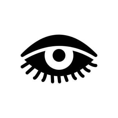 Şeffaf bir arkaplan üzerinde göz vektör çizimi. Konsept ve grafik tasarımı için özel kalite semboller.. 