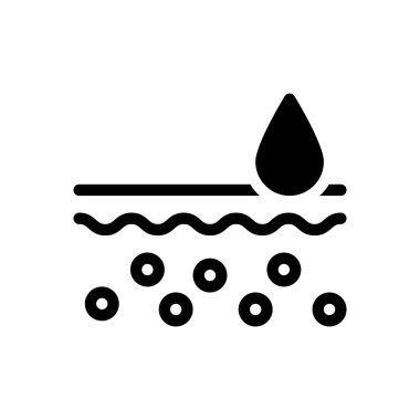 Şeffaf bir arkaplan üzerinde nem vektörü çizimi. Konsept ve grafik tasarımı için özel kalite semboller.. 