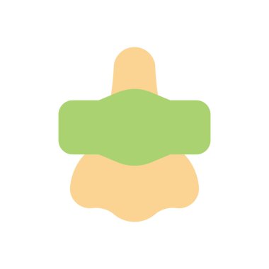 Saydam bir arkaplan üzerinde burun vektör çizimi. Konsept ve grafik tasarım için mükemmel kalite simgeleri..