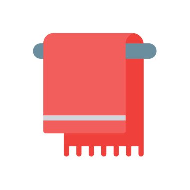 Şeffaf bir arkaplan üzerinde havlu vektör illüstrasyonu. Konsept ve grafik tasarımı için birinci sınıf kalite simgeler..